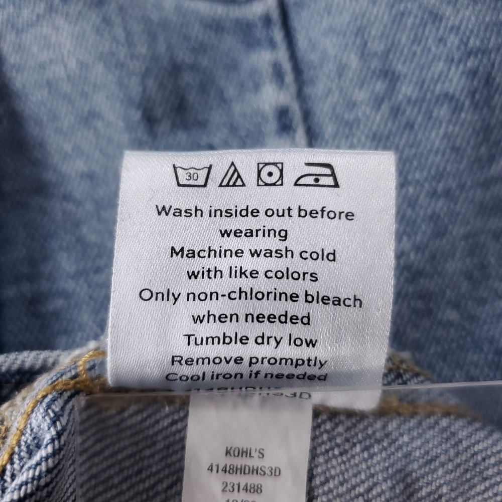 Draper James RSVP Sleeveless Denim Shirt Dress XS Blue Stretch Tie Belt Preppy - Picture 9 of 10